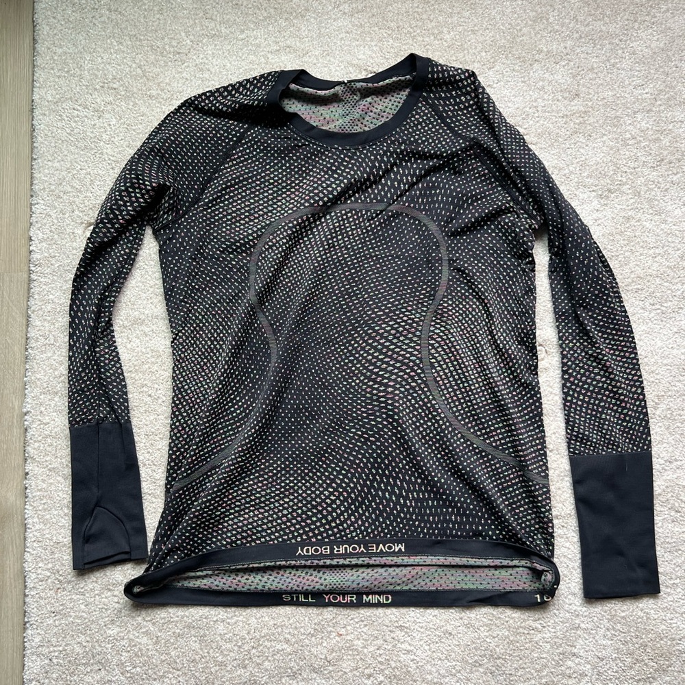 Lululemon swiftly long sleeve running shirt size 16